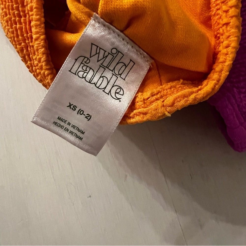 Wild Fable Vibrant Orange and Pink Kids One Piece size 0-2 - Picture 2 of 4
